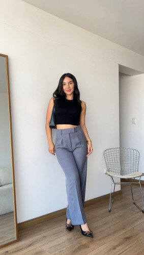 PANTS CAPRIANA PLOMO